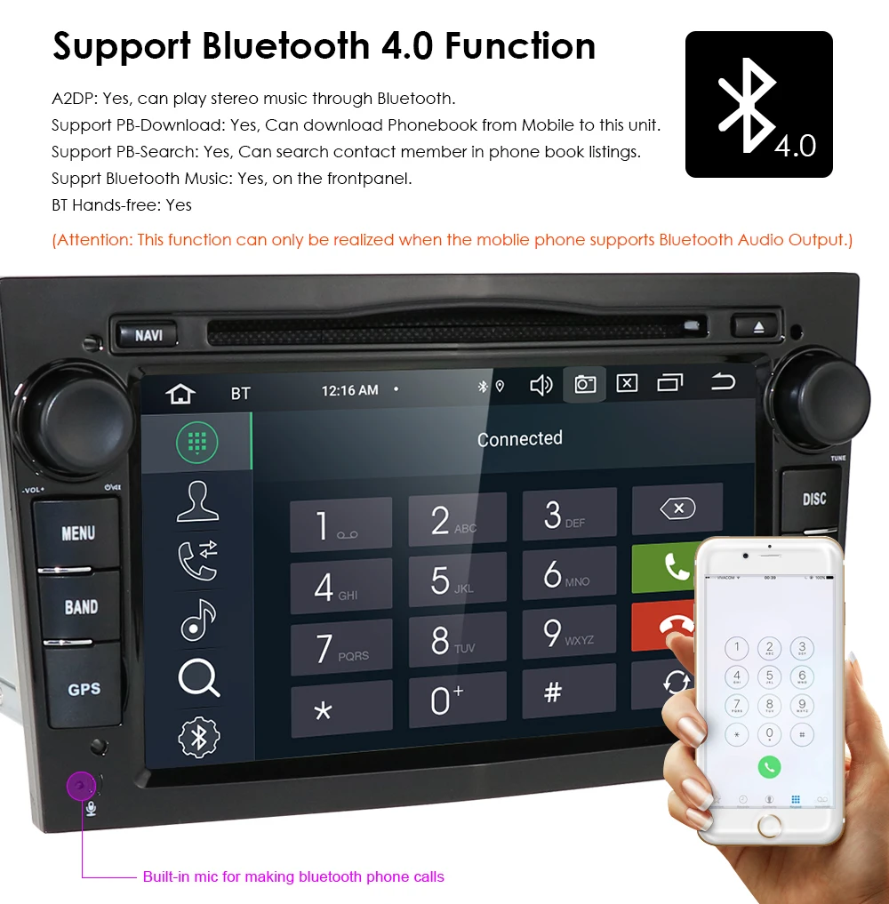 HD 1024*600 Восьмиядерный 2din Android 9 0 4G + 64G Автомобильный dvd плеер для Opel Corsa Vectra C D Meriva Vivaro
