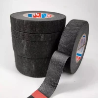 1pcs car heat resistant velvet wire harness tape black flame retardant tape cable protection 915192532mm15m