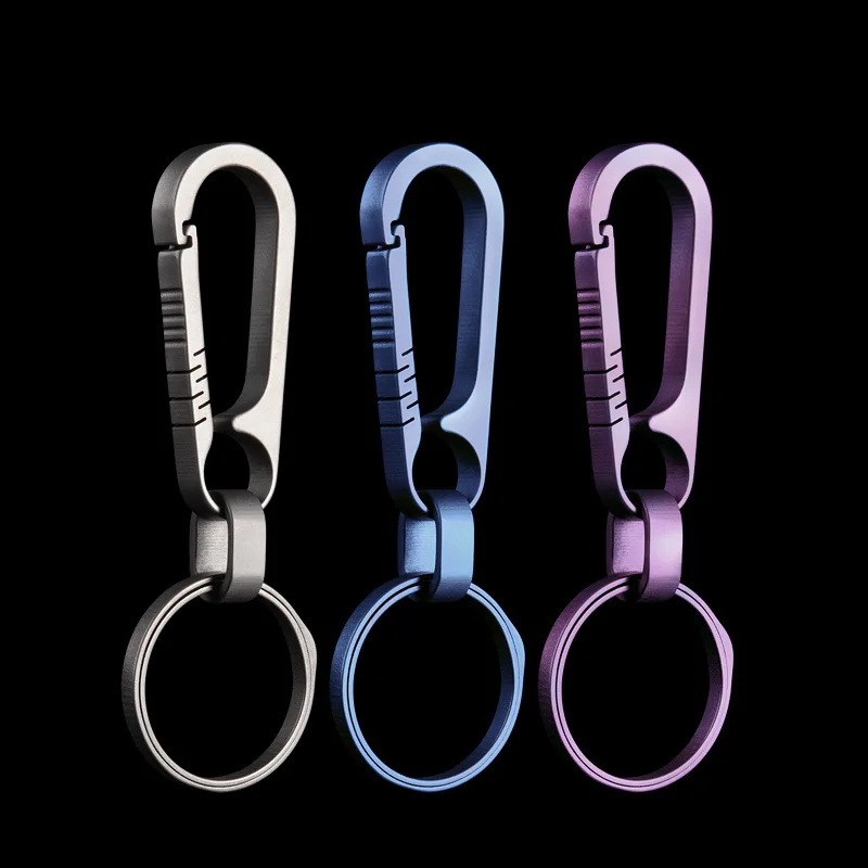 Быстросъемный брелок из титанового сплава карабин для ключей