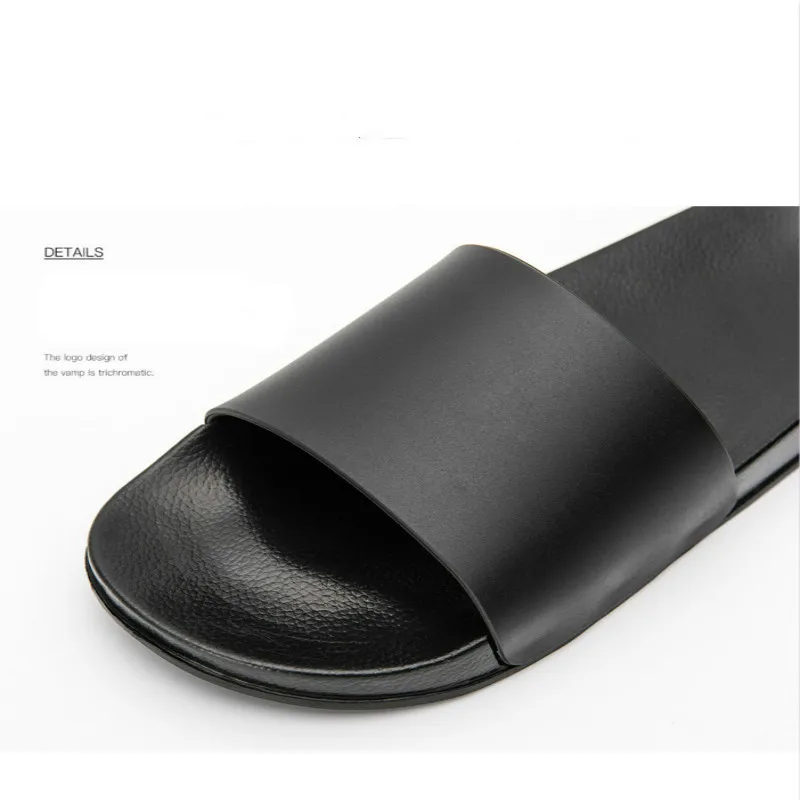 Летние однотонные шлепанцы унисекс Повседневные Нескользящие мужские Крутые