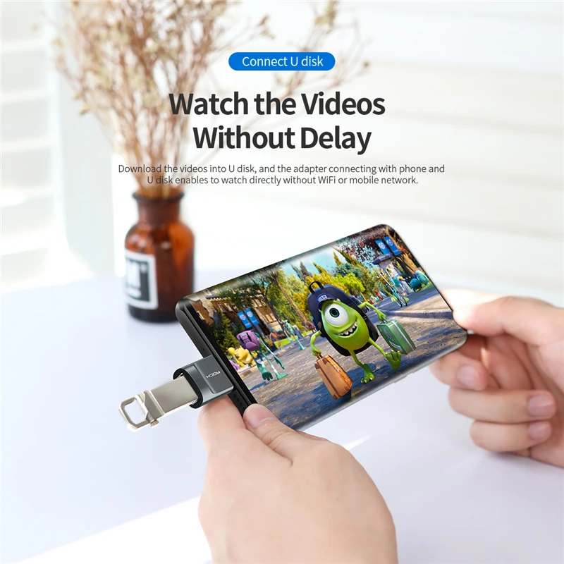 ROCK usb type C Мужской USB 3 0 Женский OTG адаптер для передачи данных и быстрой зарядки тип