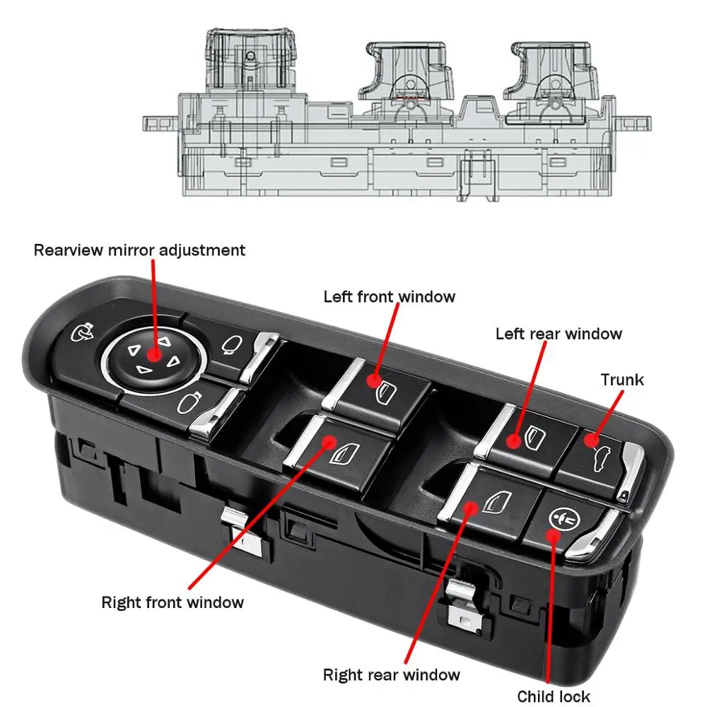 Дверной электрический замок для детей переключатель окна Porsche Для Panamera Macan Cayenne