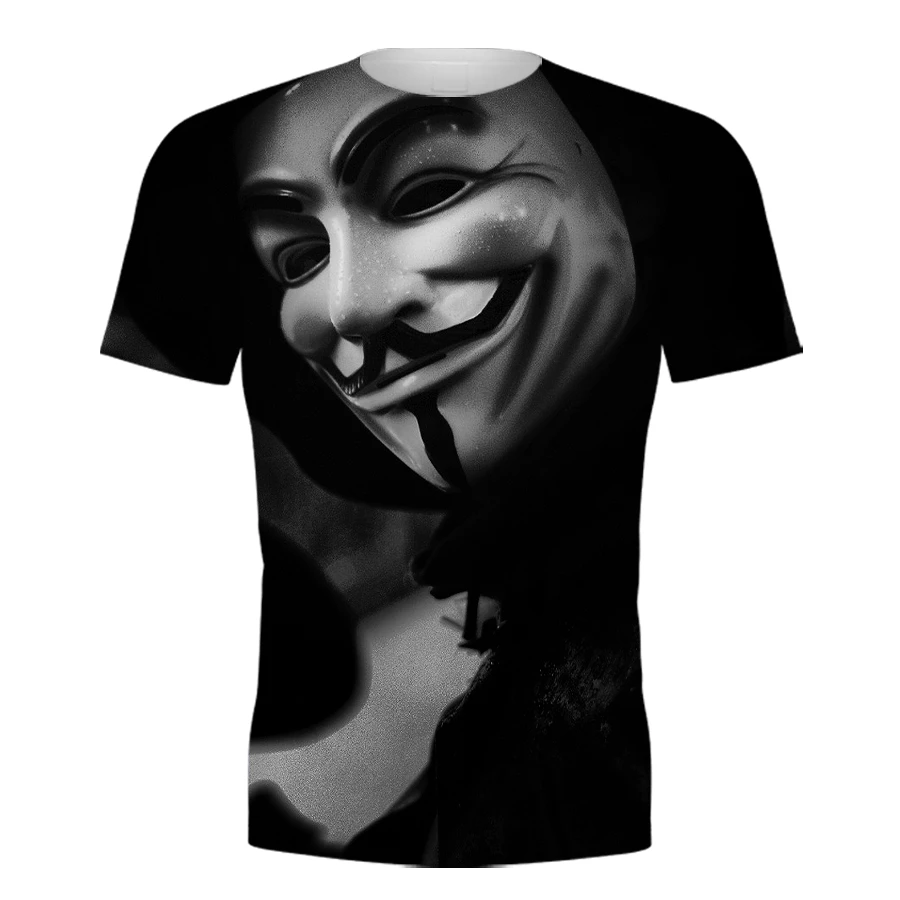 

2020 hot-sale Clown 3D Printed T Shirt Men Joker Face Male tshirt 3d Clown Short Sleeve Funny T Shirts Tops Tees