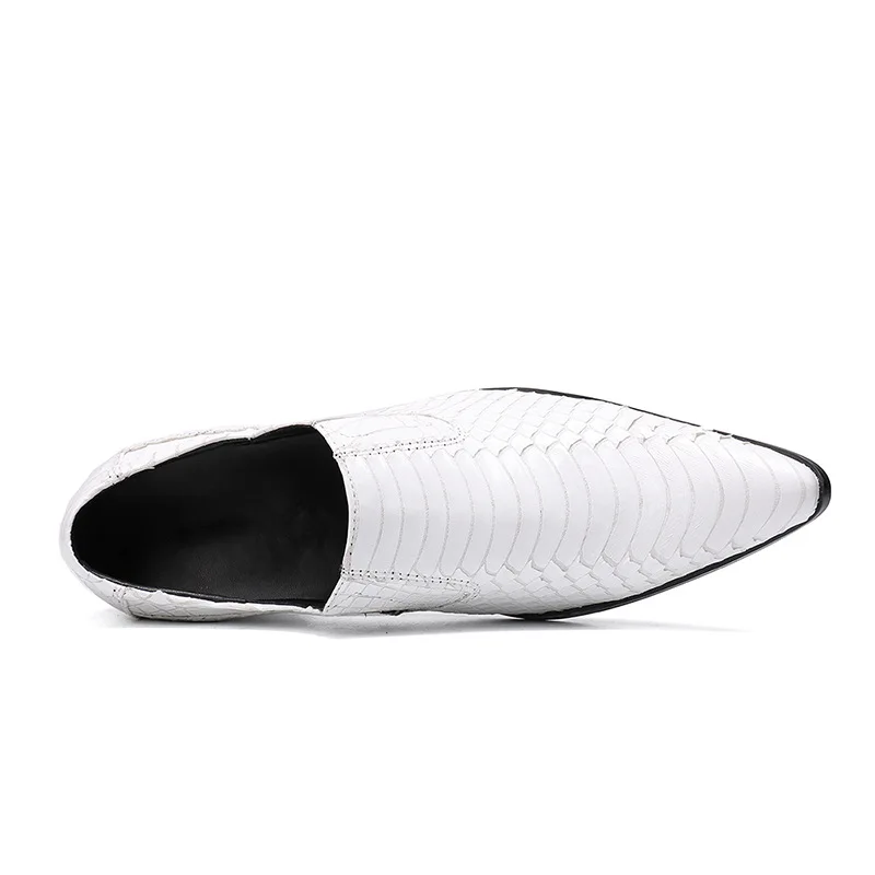 

carved white men's shoes pointed casual shoes men's leather breathable single shoes