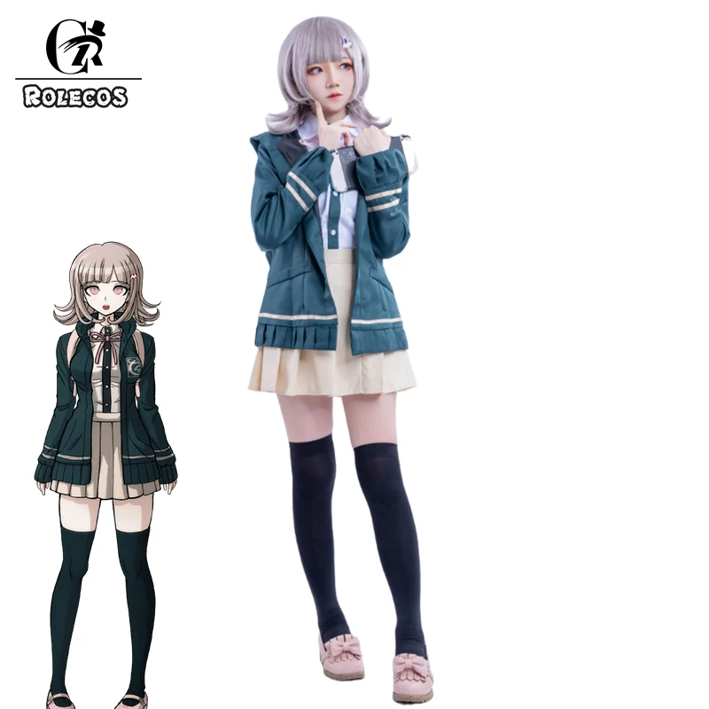 ROLECOS Super Danganronpa 2 Chiaki Nanami Косплей костюмы толстовка школьная форма JK униформа