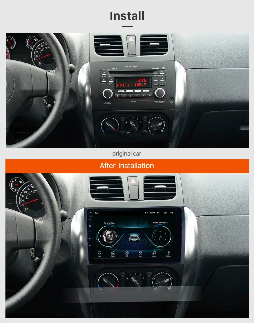 9 дюймов 2G+ 32G 2 din Android 9,1 автомобильный Радио Мультимедиа Видео плеер для Suzuki SX4 2006 2007 2008 2009 2010 2011 2012 gps WiFi BT