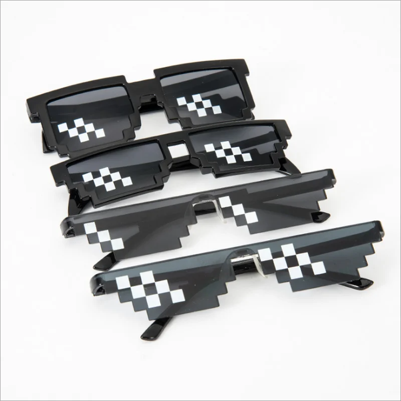 

Internet Sensation Star Love Pixel Glasses Cosplay Costumes Accessories Eyewear ACG Boss Thug Life Adult Children Sun Glasses