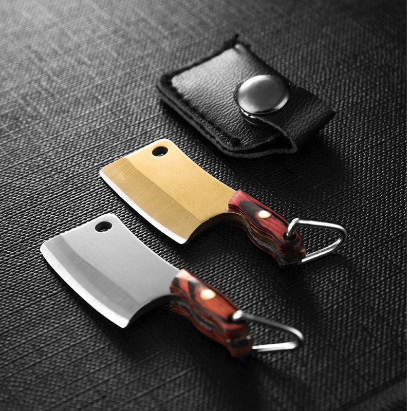 Кольцо для ключей из нержавеющей стали Миниатюрный карманный резец Овощечистка