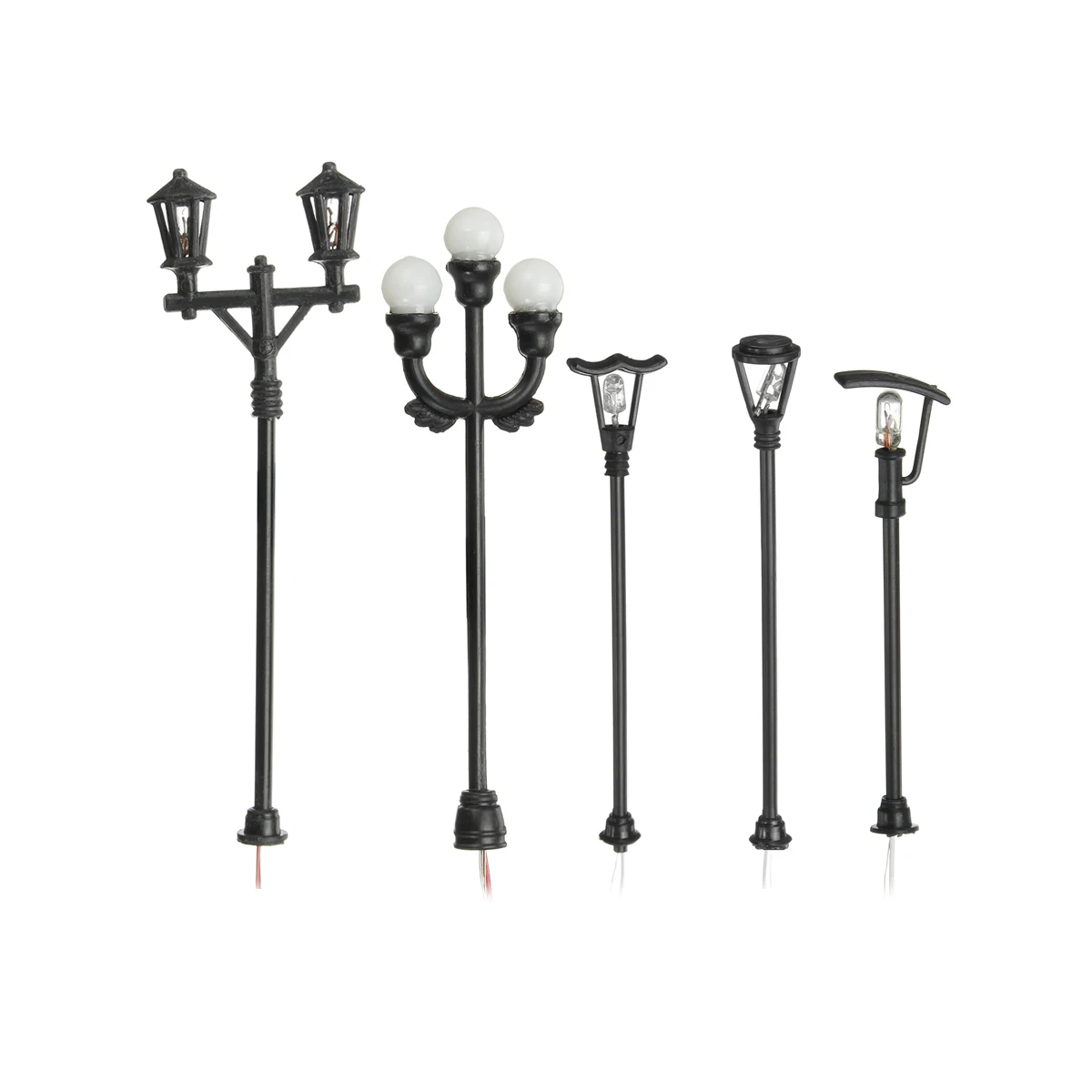 

10Pcs Model Street Lights Led Lamp Lighting Layout Lamppost Train Garden Playground Scenery Lights With Wires 1:100 Scales