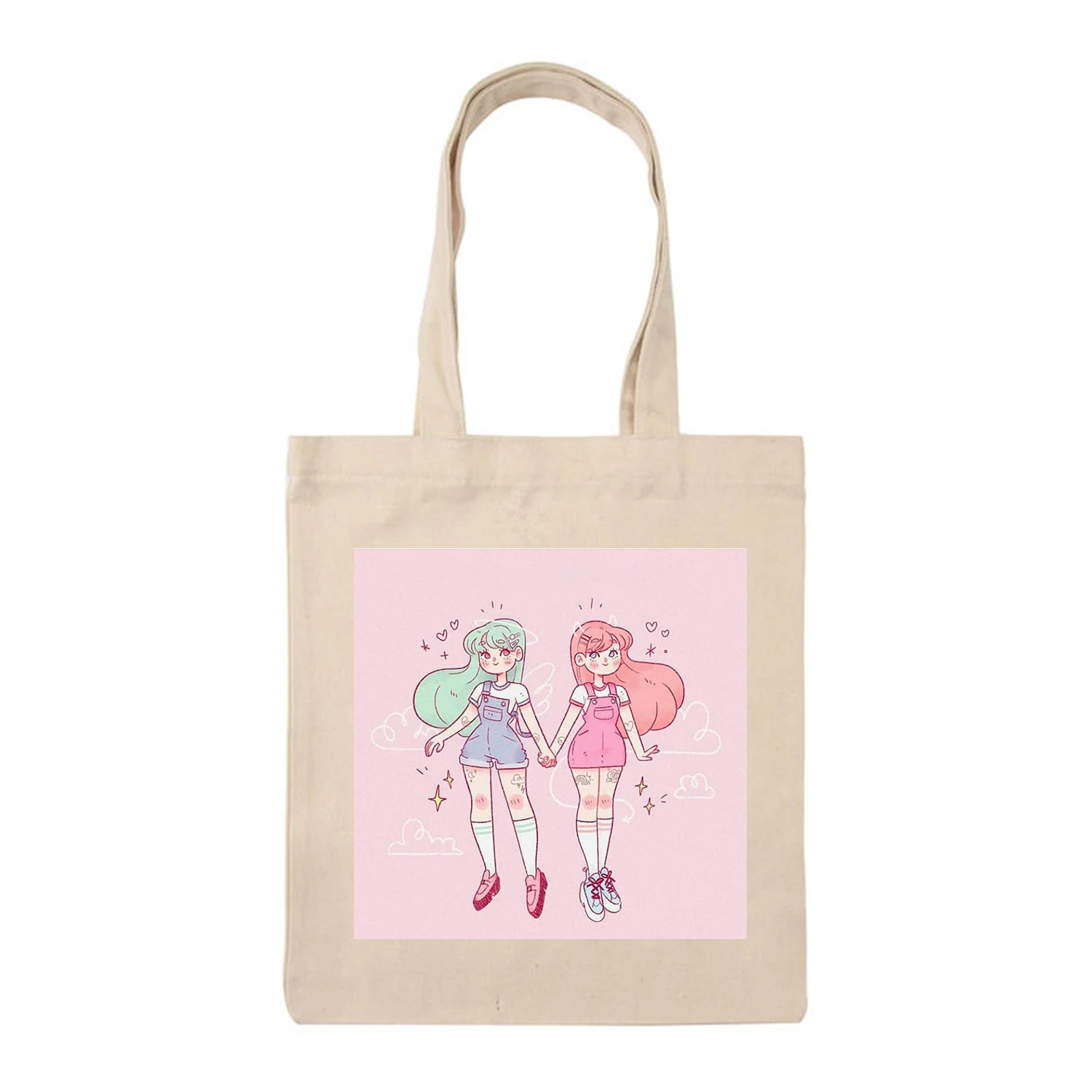 Летняя Новинка забавная Повседневная Холщовая Сумка Ulzzang с принтом Женская