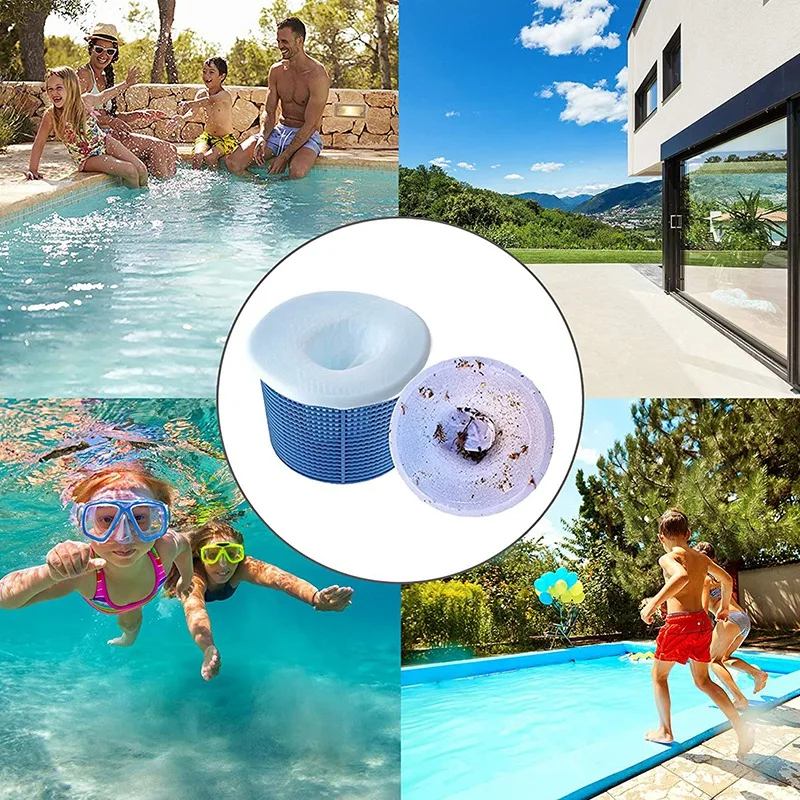 

Pool Separator Filter Socks, Fine Mesh Pool Filter Sock Net Reusable Pool Spa Filter Protector Suitable