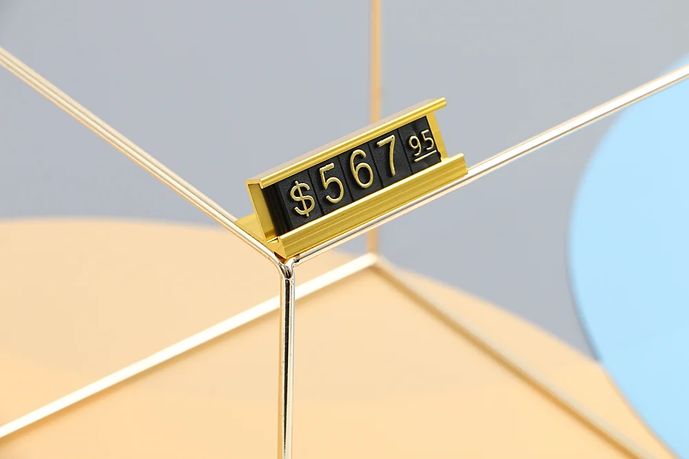 Черный цифровой Куб розничный магазин Держатель часов с арабскими цифрами знаки