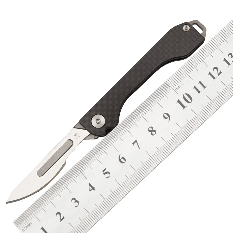 Складной нож из углеродного волокна портативный многофункциональный
