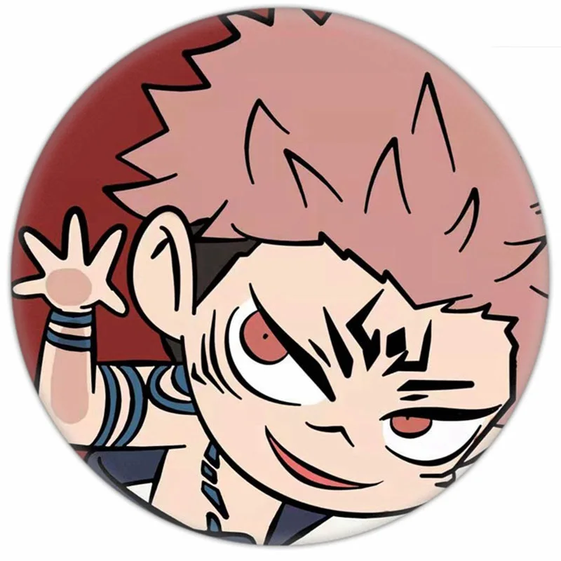 

Anime Jujutsu Kaisen New Fashion Yuji Itadori Kugisaki Nobara Printed For Fans Broches Badges Pin Clothes Bags Decor