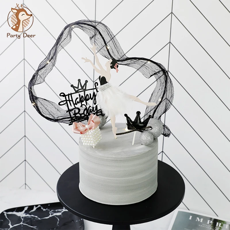 Танцевальная Девушка торт Топпер украшения торта инструменты Сладкая красивая