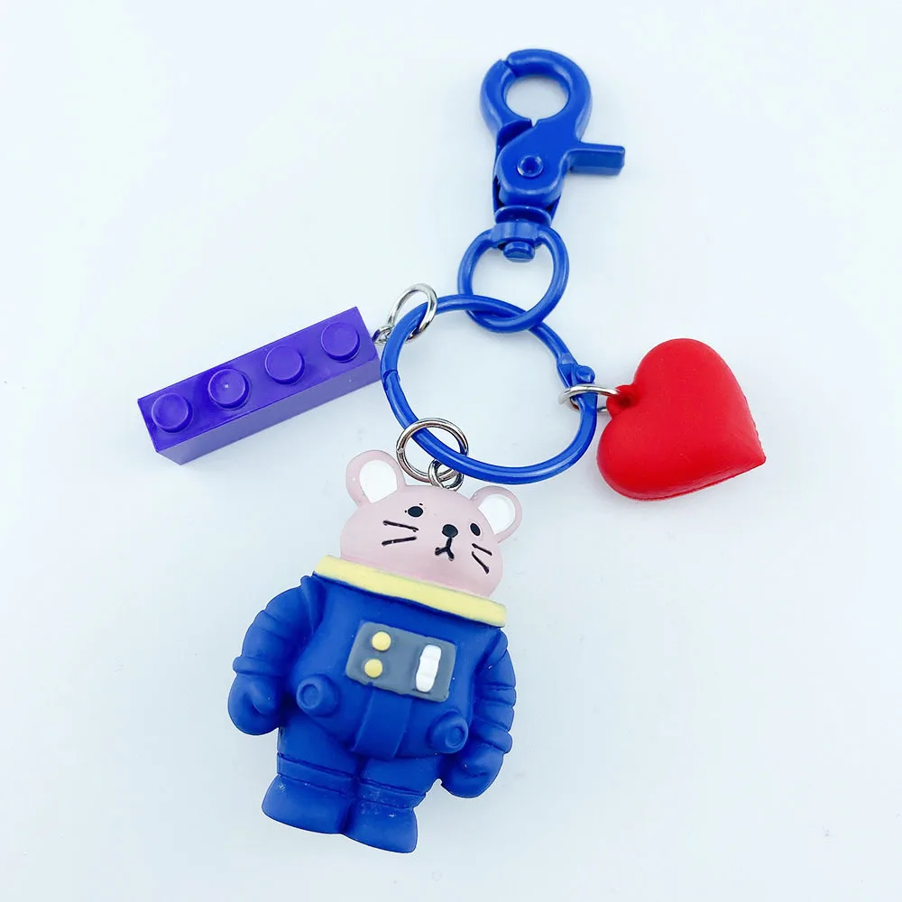 Мягкая Милая целебная мультяшная панда Сиба ину астронавт брелок кулон