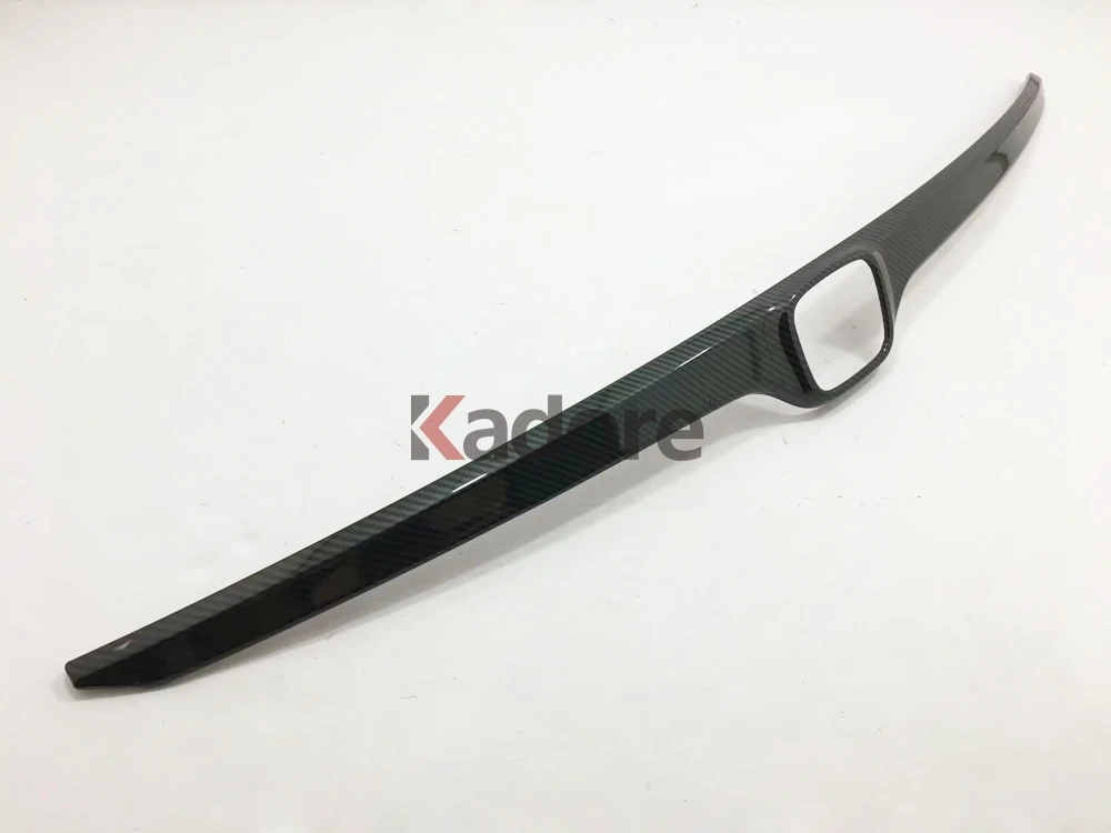 For CRV CR-V Carbon Fiber Trim Rear Trunk Lid Cover Tailgate Strip Back Door Boot Garnish Accessories