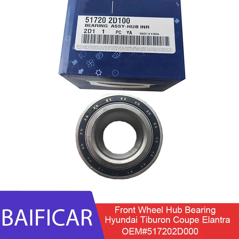 Новый подлинный подшипник Baificar 517202D000 для Hyundai Tiburon Coupe 2 0 7 Elantra 2001 2005|Ступицы и