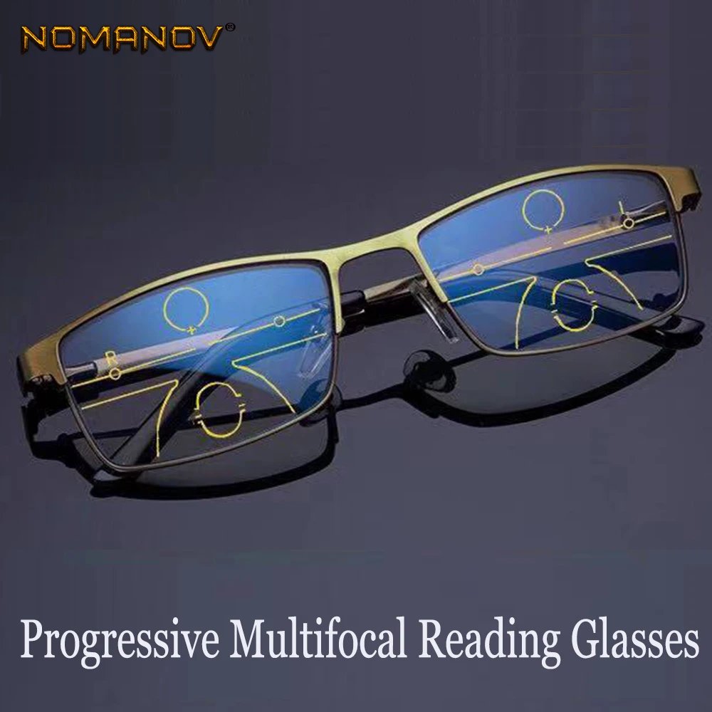 

Lentes De Lectura Leesbril Nomanov See Near And Far Anti-blu Men Women Progressive Multifocal Reading Glasses Add 75 To 350