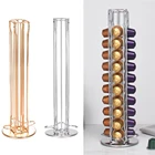 Поворотный держатель для кофейных капсул, 40 чашек, стойка для дозирования капсул кофе Dolce Gusto, стойка для хранения капсул из нержавеющей стали