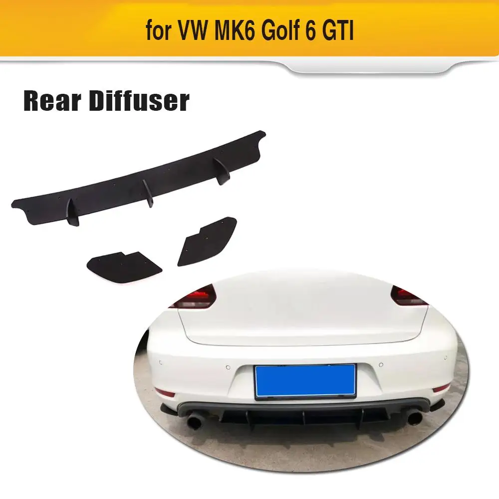 Автомобильный задний бампер диффузор спойлер для VW Golf 6 VI MK6 GTI только 2010-2013 задний бампер диффузор спойлер