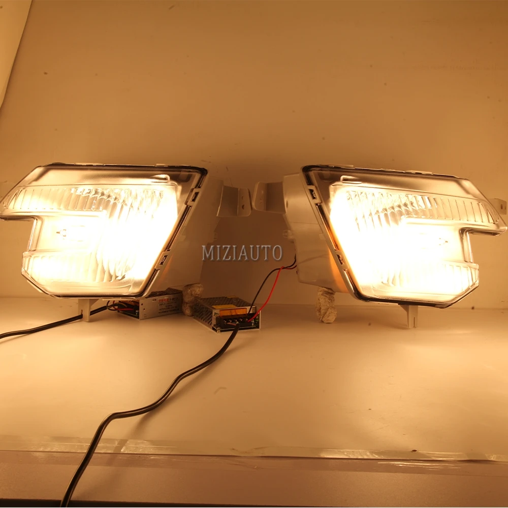 

MIZIAUTO Halogen fog lights for Ford Explorer 2016 2017 2018 Foglights Fog Lamp headlight car assembly signal light headlight