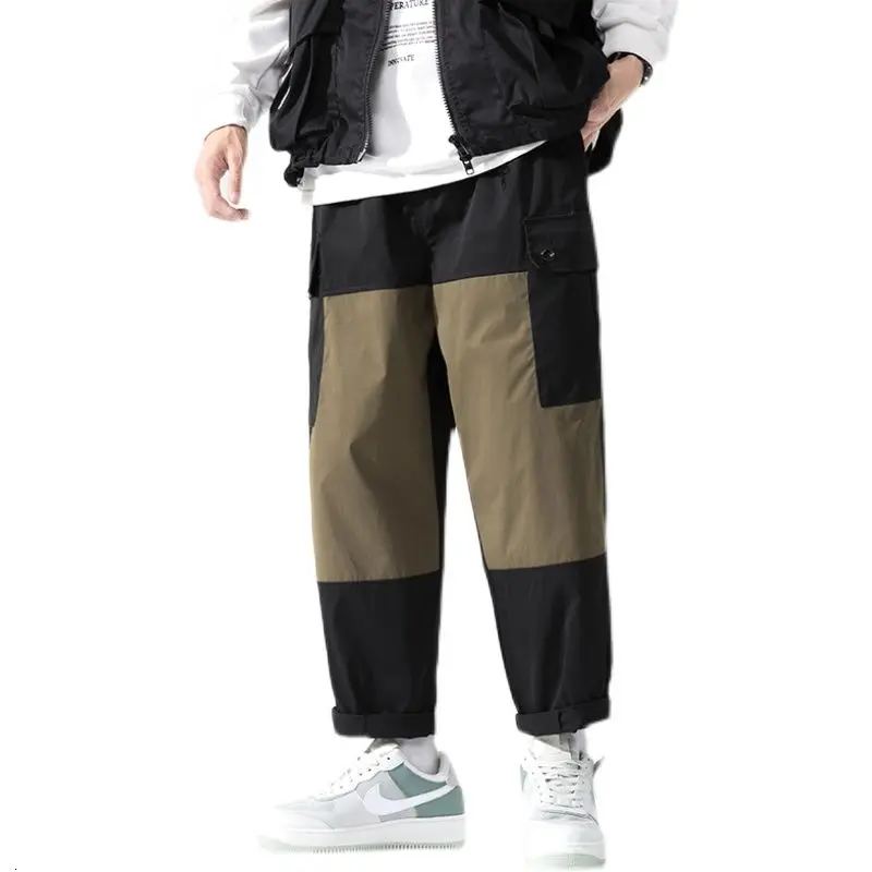 

Spring Summer Casual Pants Men's Fashion Retro Casual Pants Men Streetwear Korean Loose Mens Straight Pants Large Size M-5XL