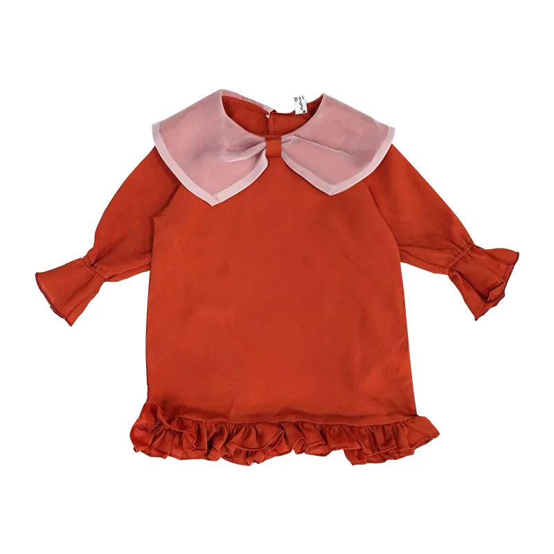 Милое Платье для малышей весна-осень 2019 платье с длинными рукавами девочек