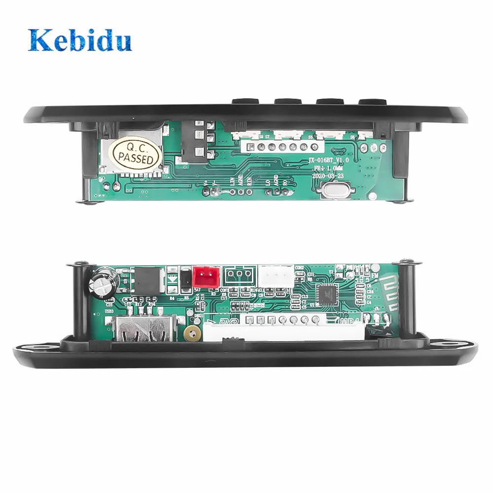Автомобильный MP3 WMA декодер KEBIDU 12 В плата аудиомодуль Bluetooth5.0 USB/TF/FM/AUX