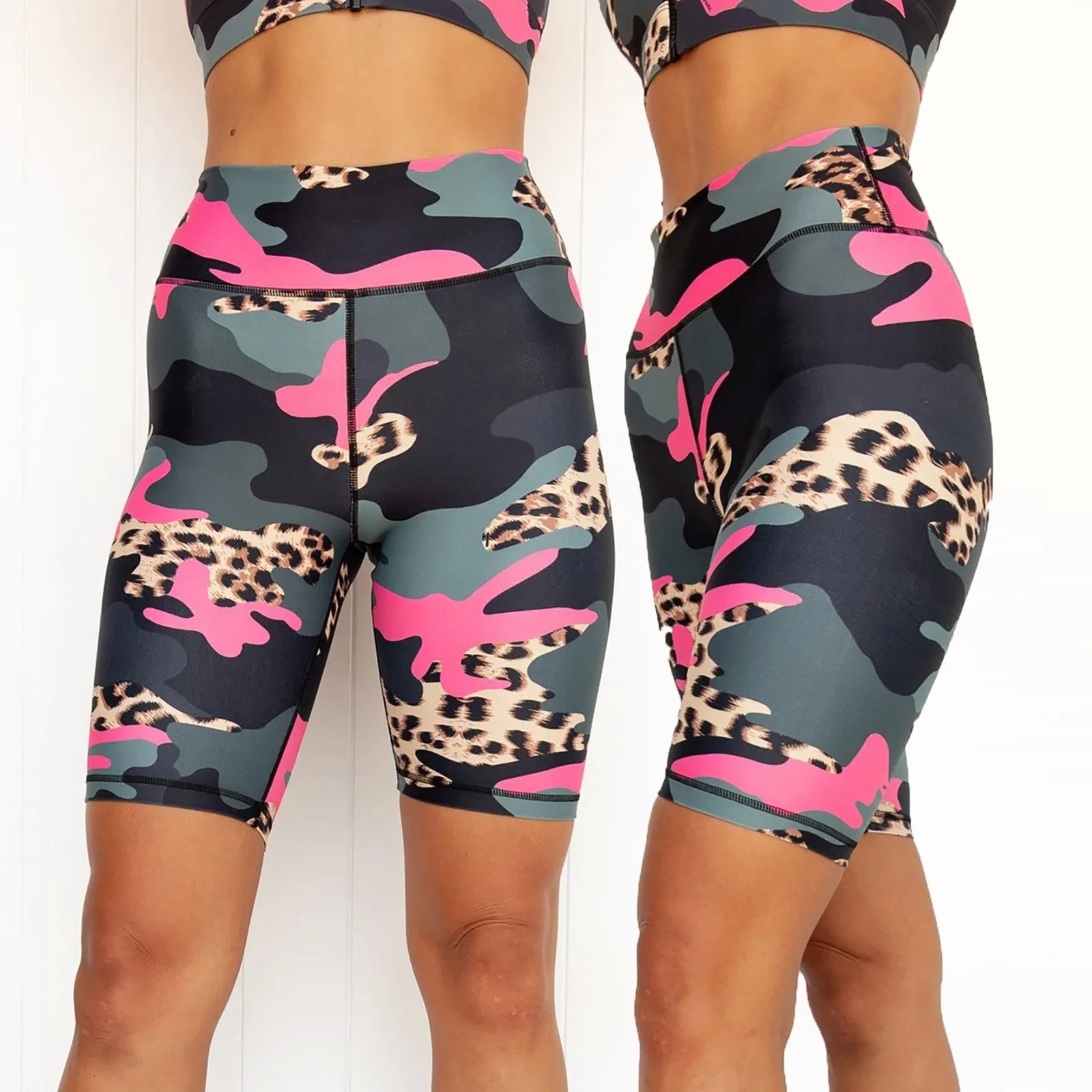 

Running And Pants Length Knee Exercise Leggings Yoga Women's Hip Printed Fitness Plus Size Pants