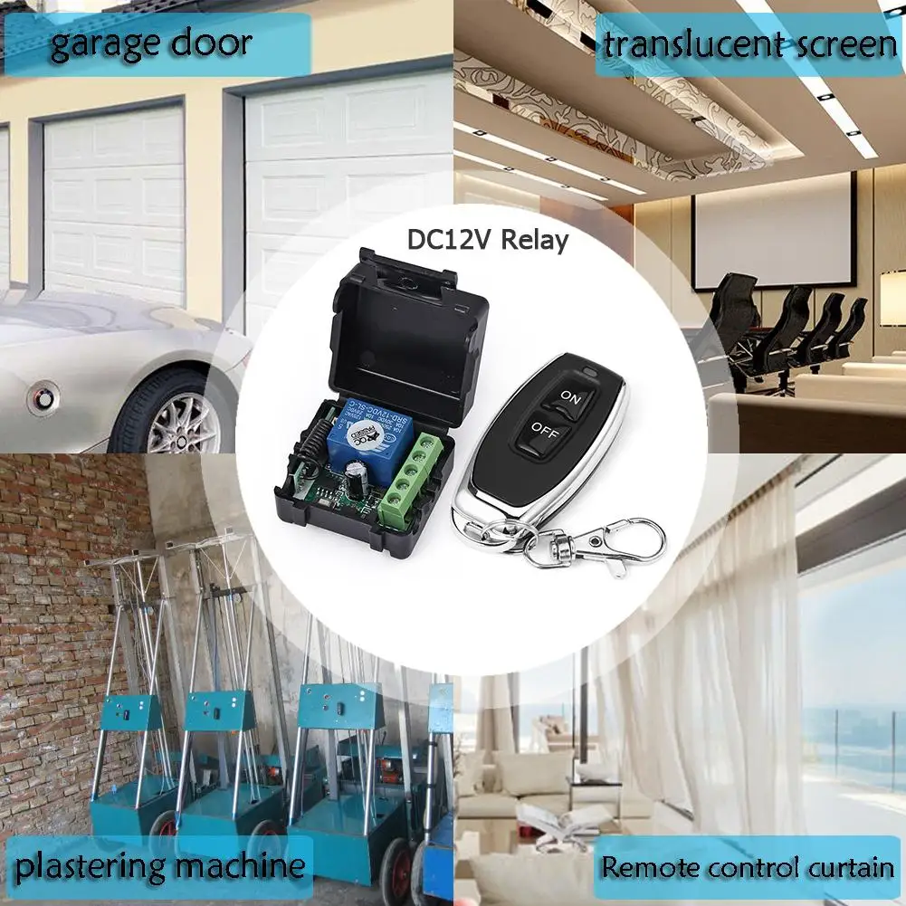 

Universal Wireless Remote Control AC220V 2CH rf Relay Receiver and Transmitters for Universal Garage Light Control