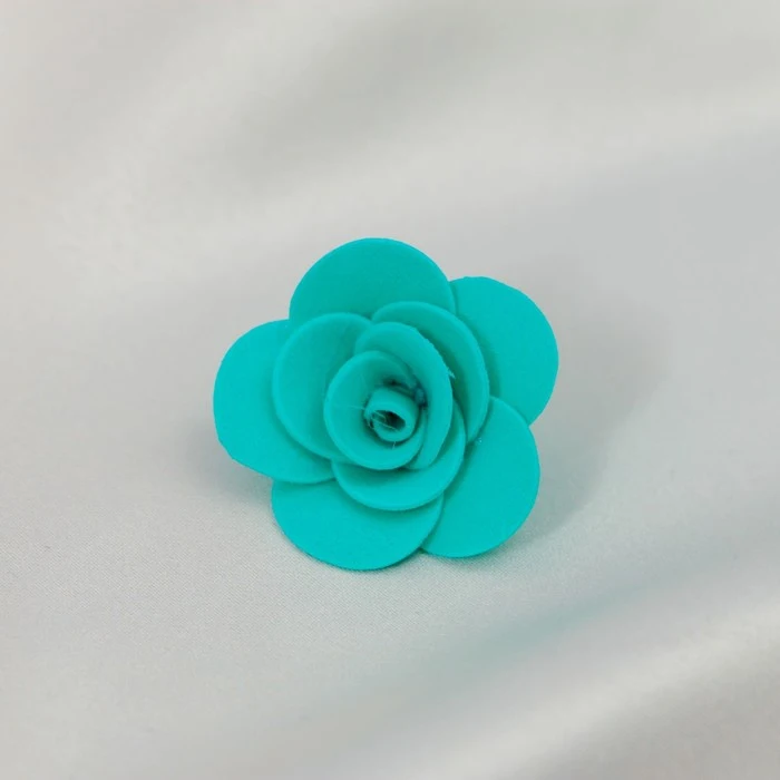 Набор цветов для декора &quotРоза&quot из фоамирана D= 3 см 10 шт бирюзовый 2884896 - купить