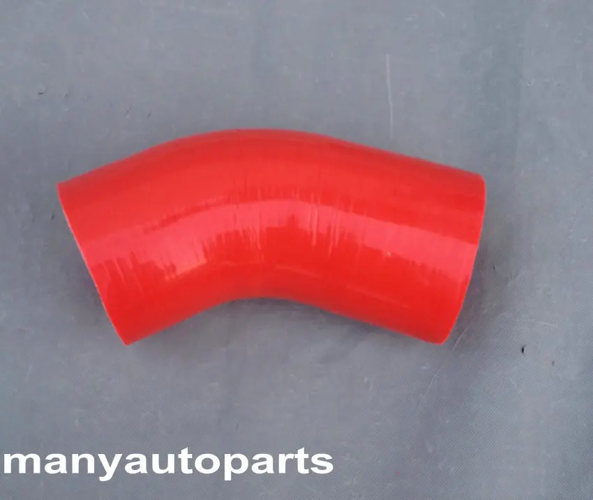 Черный силиконовый соединитель изгиб под углом 45 градусов коленчатый шланг