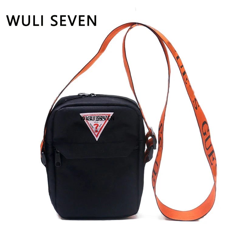 

WULI SEVEN Hot Sell Bag Man Luxury Bag Black Versatile Purses Handbag Orange Shoulder Strap Bolsa Feminina Bolsos Mujer Sac