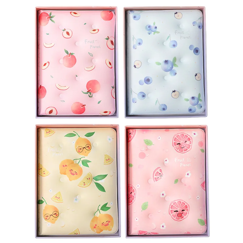 

Creative Decompression Notebook Color Page Hand Account Cute Fruit Pillow Notepad Girl Diary Stationery Suitable for School