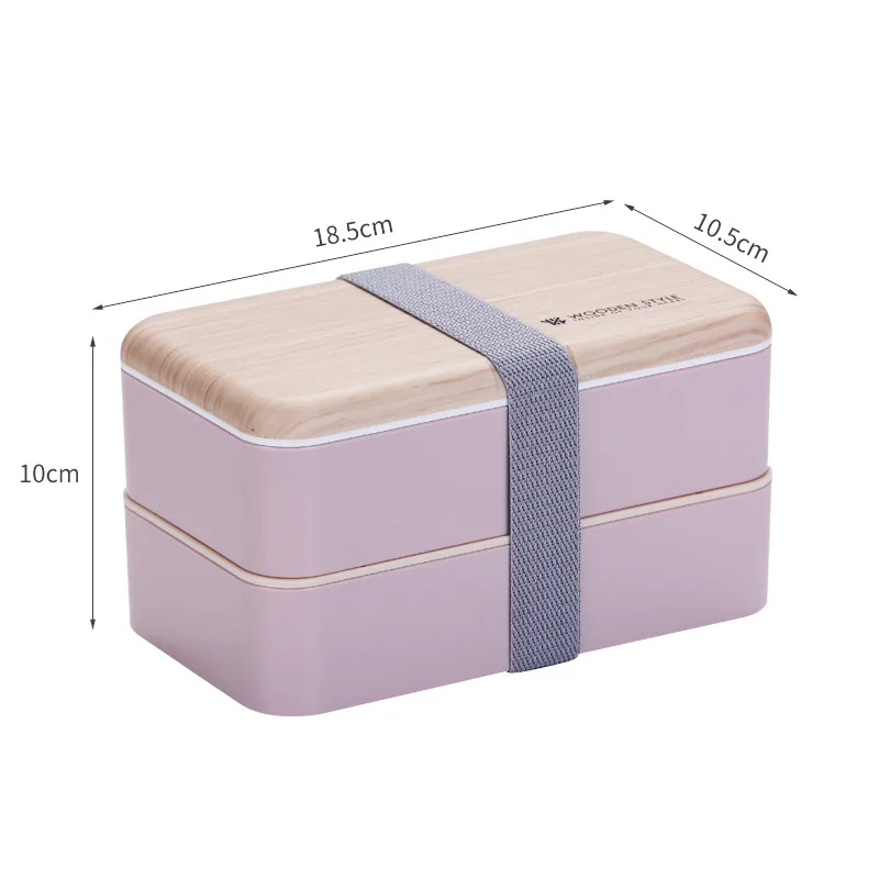 

PP Lunch Box Portable Microwave Plastic Dining Bento Box Food Container with Lid Snack Storage Nordic Japanese Tableware