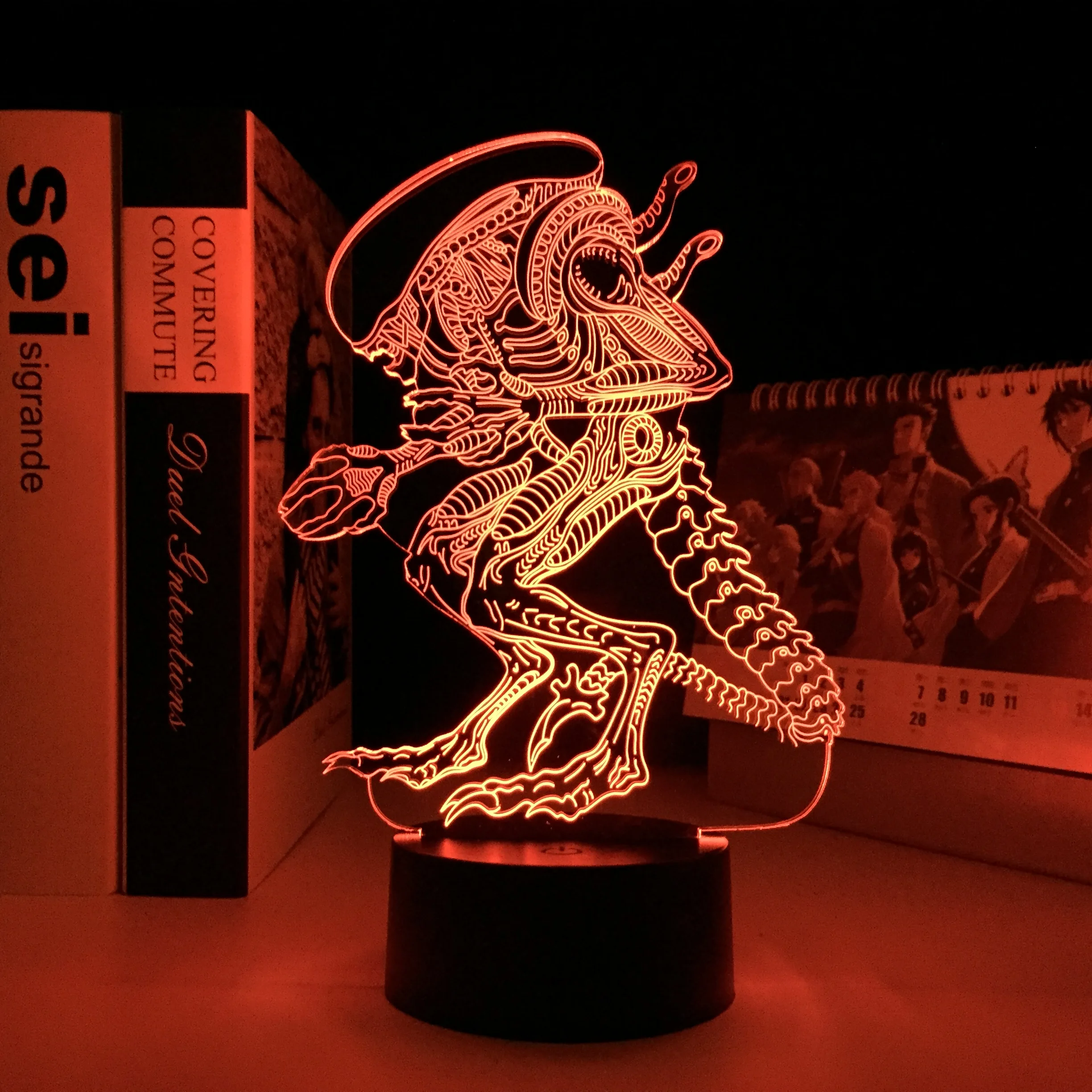 

Светодиодная лампа Alien для видеосъемки, крутой подарок с сенсорным управлением и дистанционным управлением, 3D светильник для стола, украшен...