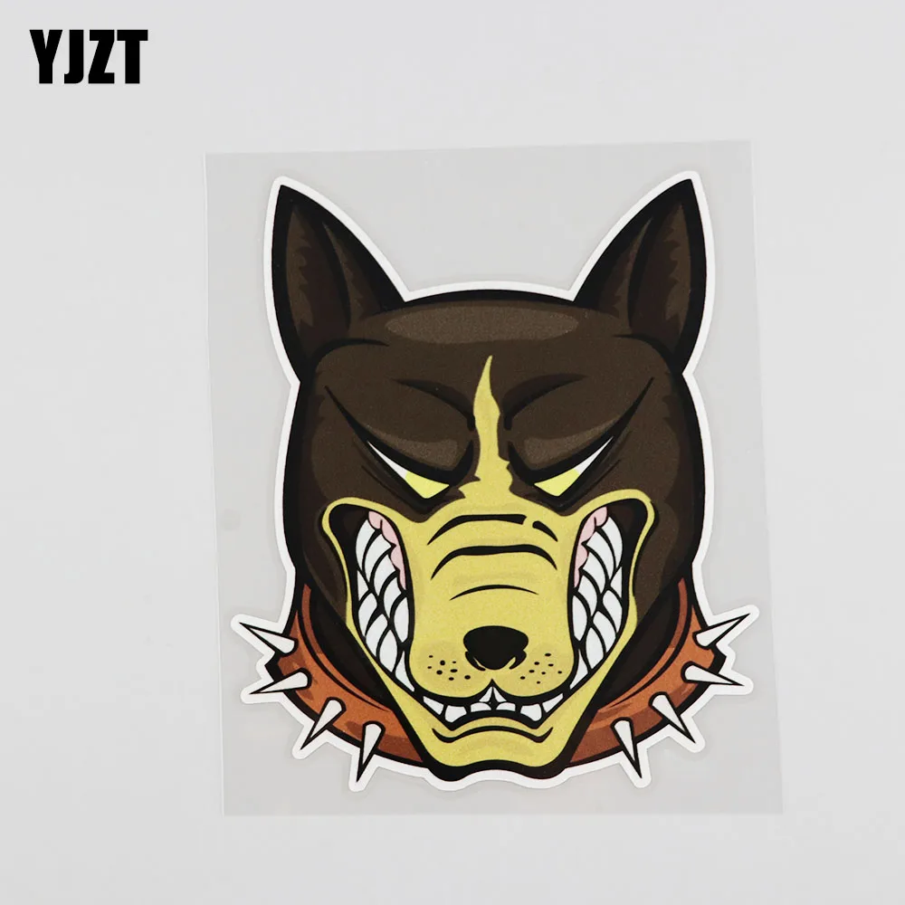 YJZT 12 1 см * 14 4 яростное животное Doberman Pinscher Автомобильная наклейка из ПВХ 12A-0067 |
