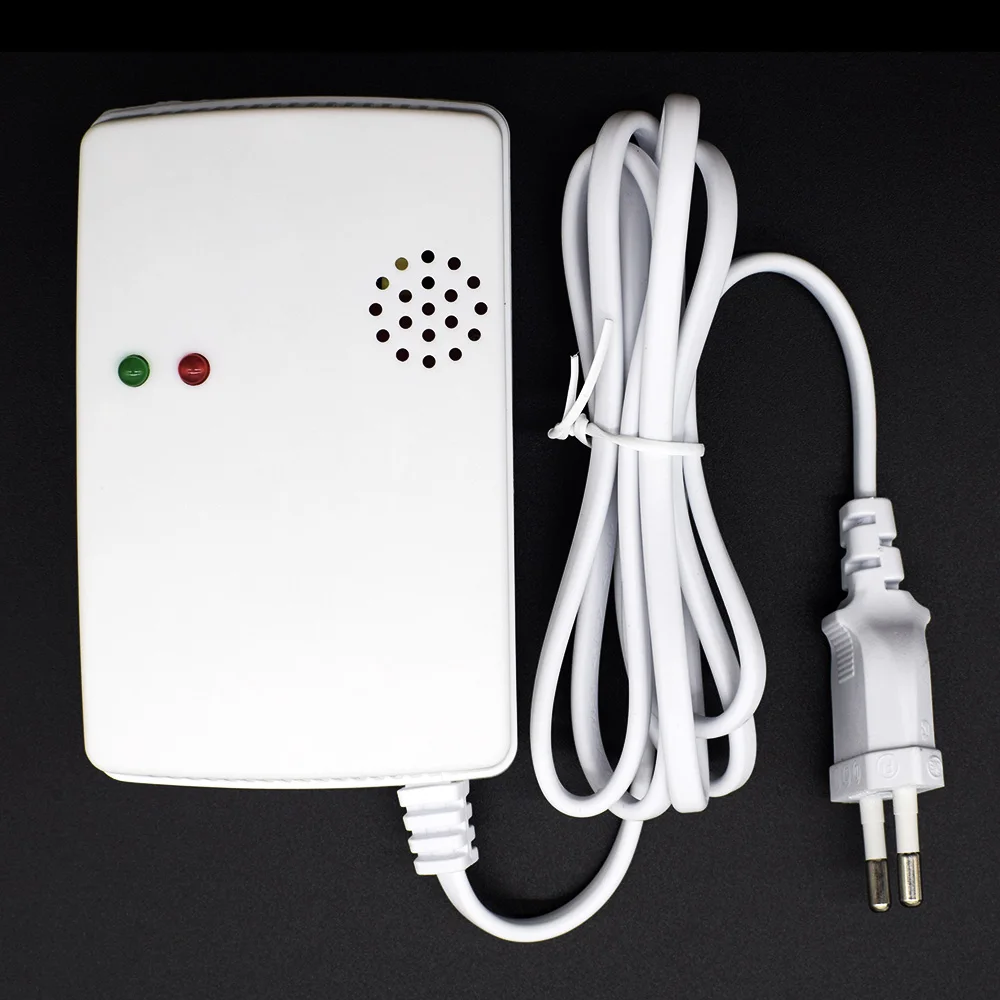 

Natural Gas Alarm Sensor Practical Home Security Lpg Leakage Detector 110-240V Combustible Gas Detector