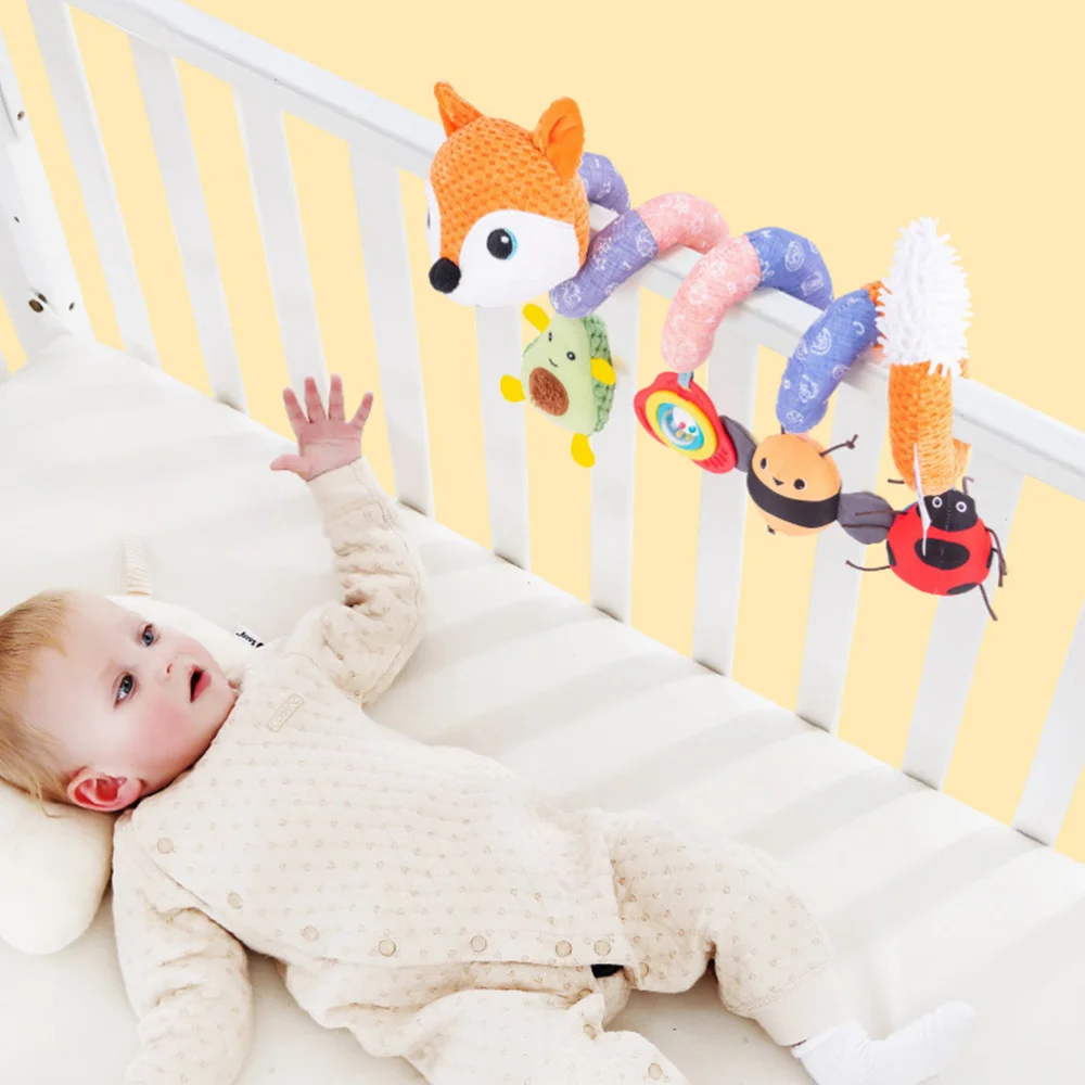 

1pc Musical Spiral Bed Wrap Around Baby Crib Stroller Car Seat Hanging