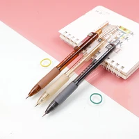 mechanical pencil 0 5mm 2b cute brown plastic translucent automatic pencil drafting painting for student school office supplies