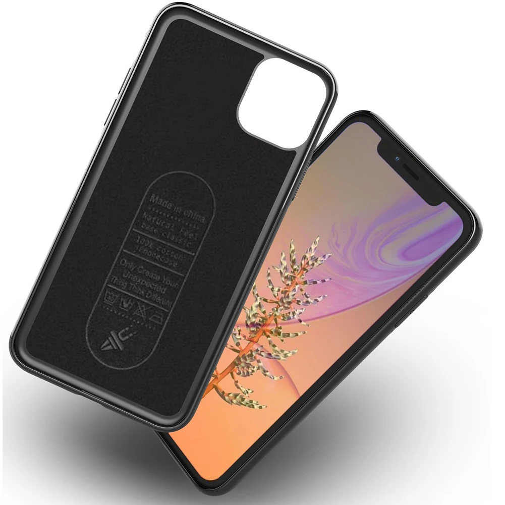 Деловой магнитный автомобильный чехол для телефона iPhone 11 Pro X XR XS Max металлический