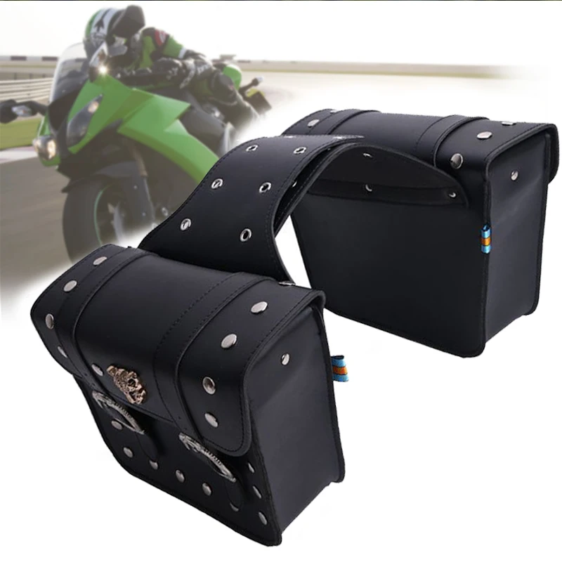 

Motorcycle Bags Saddlebag Luggage Bags Travel Knight Rider For Touring For Triumph Bonneville For Honda shadow