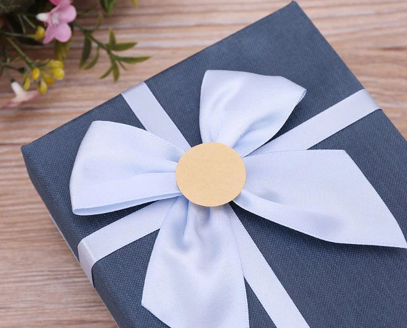 Винтаж чистая крафт бумага этикетка круг ручной работы запечатывания Стикеры