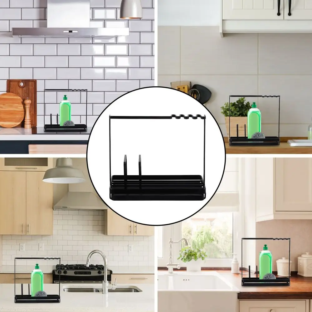 

Stainless Steel Draining Rack Sponge Storage Rack Cleaning Cloth Storage Holder