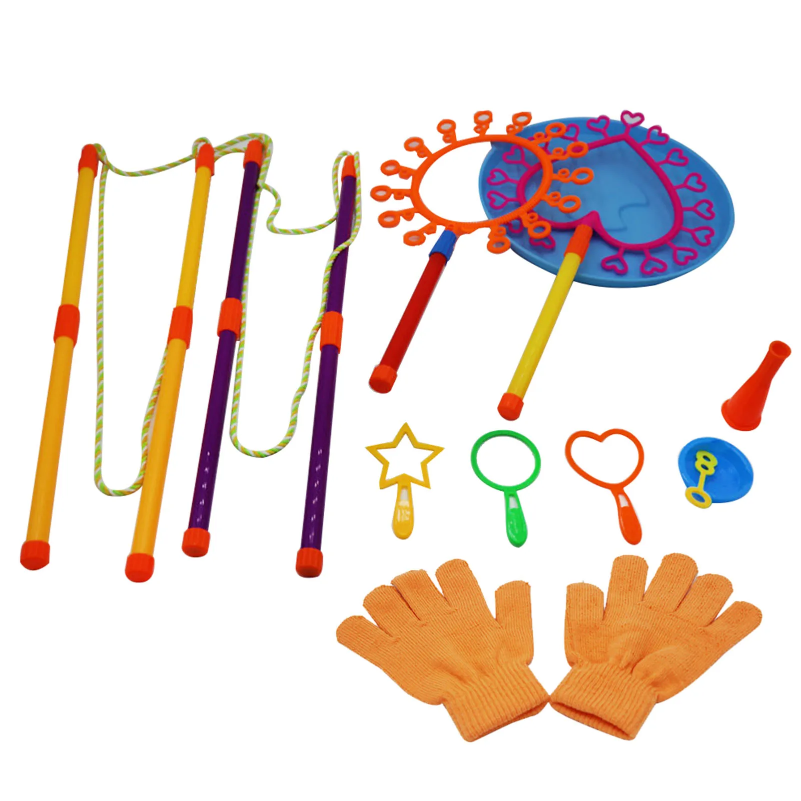 

11pcs Bubble Wands Set Blowing Bubble Tool Soap Bubble Maker Blower Big Bubble Dish Outdoor Without Water Shape Toy Bubble Maker