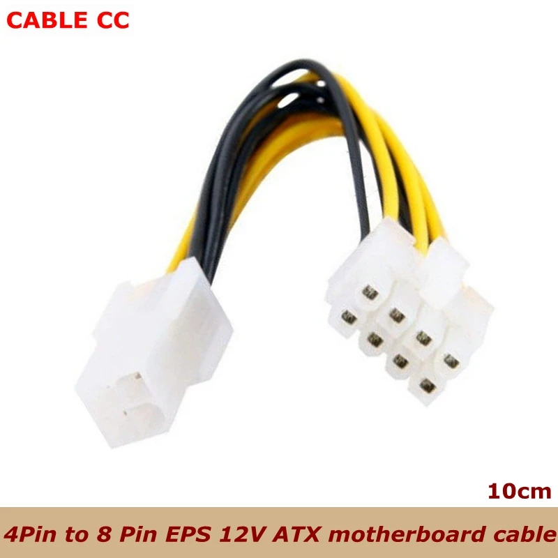 20 см 4 контактный штекер на 8 гнездовой преобразователь питания для процессора