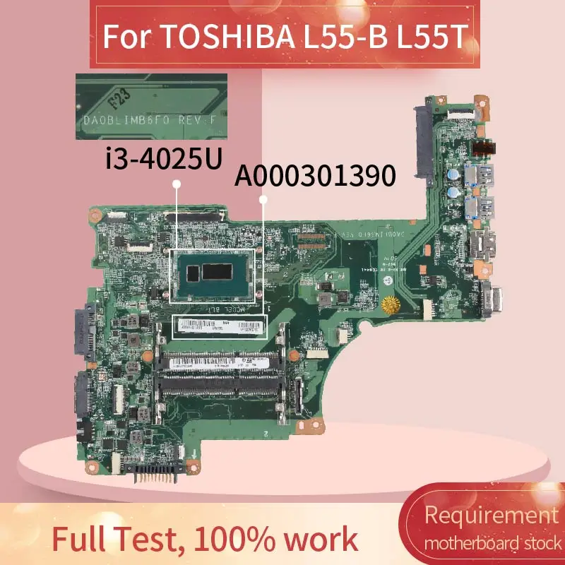 Материнская плата для ноутбука TOSHIBA A000301390 материнская L55T DA0BLIMB6F0 SR1EQ
