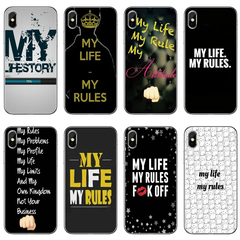 Силиконовый чехол для телефона my life rules Huawei P30 P20 Pro P10 P9 P8 Lite Y5 Y6 Y7 Y9 Prime P Smart Plus 2018 2019 |