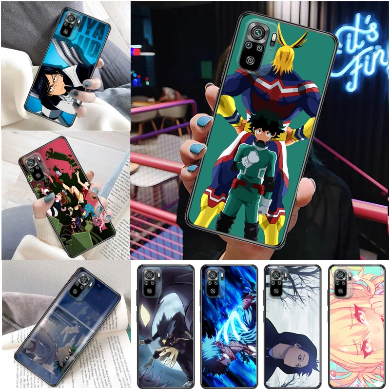 

My Hero Academia Dabi Shigaraki Tomura Boku Todoroki Shouto Bakugou Katsuki Phone Case For Xiaomi Redmi Note 10 10T Pro Funda